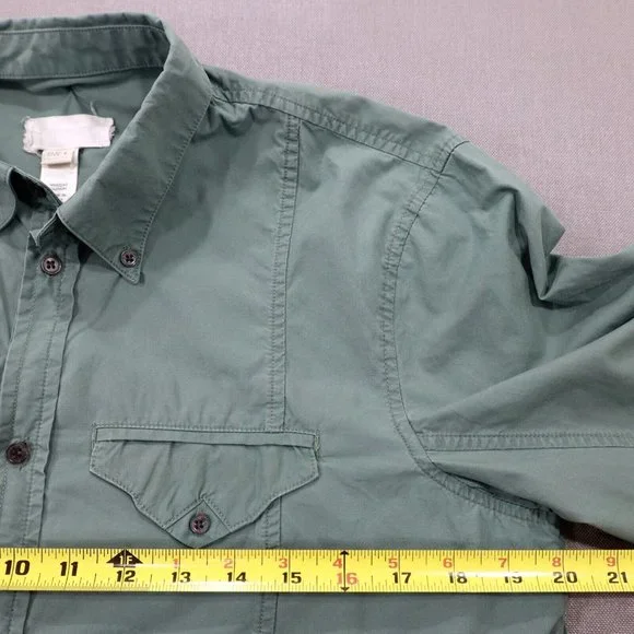 Vintage Diesel Womens Shirt Large Button Up Embroidered Back Green - Picture 2 of 6